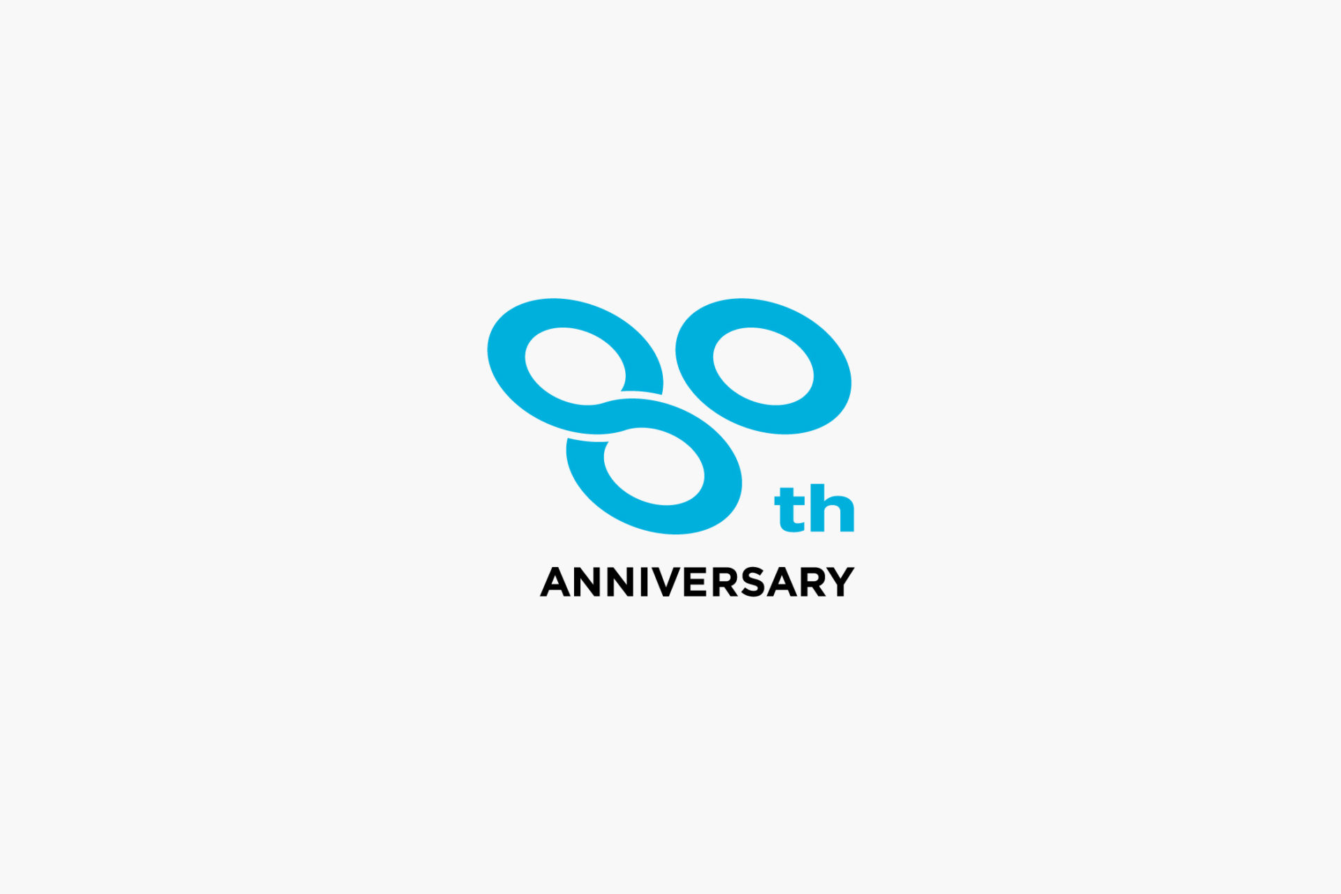 SHINAUN 80th logo design